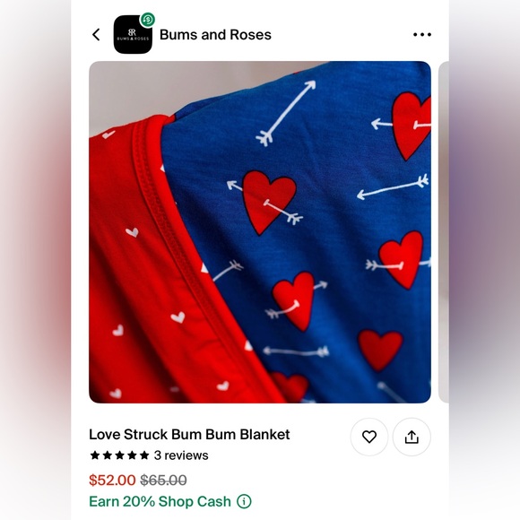 Little Bum Bums bamboo blanket - Picture 4 of 4